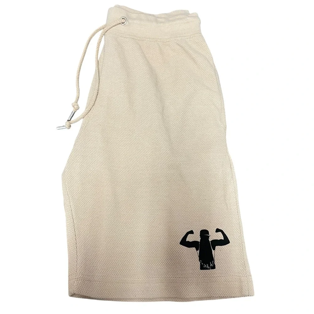 Boohoo Men Beach Gym‎ Workout Training Fitness Drawstring Beige S - Picture 4 of 8